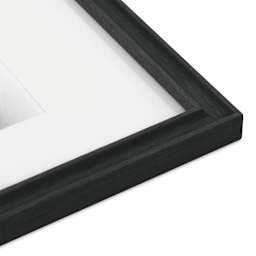 Blick Theo Frame with Mat - Charcoal close-up of corner
