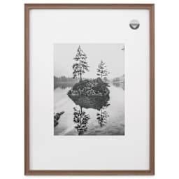 Blick Theo Frame with Mat - Walnut, 18" x 24" front