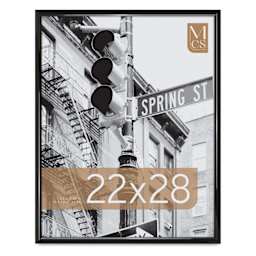 MCS Trendsetter Acrylic Poster Frame - 22" x 28" x 1/4", Black