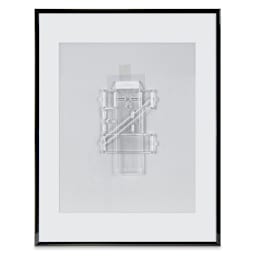 MCS Float Frame - Black, 8" x 10" (Back of Frame Shown)