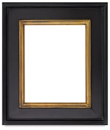 Blick Concerto Wood Frames - Front view of Gold Espresso frame