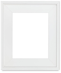 Simplon Econo Wood Frame - Front view of empty White Frame 