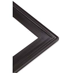 Simplon Econo Wood Frame - Closeup of corner of Espresso Frame  