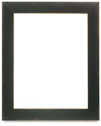 Blick Sierra Wood Frames - Front view of Aged Black Wood Frame