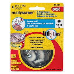 OOK D-Ring Hanger Pack - Large, 2 Holes, Pkg of 8 front of package