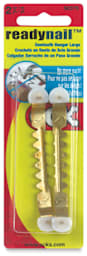 Ook ReadyNail Sawtooth Hangers - Front of blister package of 2 pc Large Hangers
