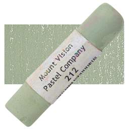 Mount Vision Handmade Pastel - Green Umber 212 pastel and swatch
