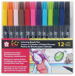 Sakura Koi Coloring Brush Pens - Set of 12 