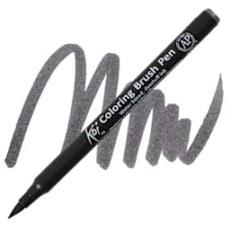 Sakura Koi Coloring Brush Pen - Dark Warm Gray pen and swatch