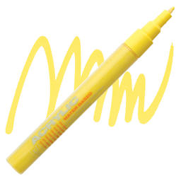 Montana Acrylic Marker - 0.7 mm Tip, Shock Yellow Light marker and swatch