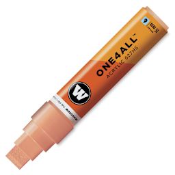 Molotow One4All Acrylic Marker - 15 mm Tip , Peach Pastel, Square Tip (swatch and marker)
