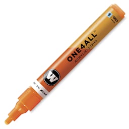 Molotow One4All Acrylic Marker - 4 mm Tip, Neon Orange Fluorescent, Bullet Tip