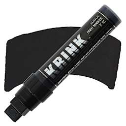 Krink K-55 Paint Marker - Black marker and swatch