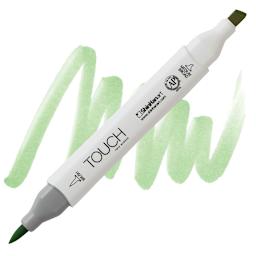ShinHan Touch Twin Brush Marker - Pale Green marker and swatch