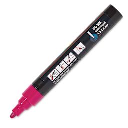 Posca Paint Marker - Fuchsia, Bullet Tip, 2.5 mm, cap off