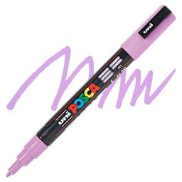 Posca Paint Marker - Lavender, Fine, Bullet Tip, 0.9 mm - 1.3 mm - swatch and marker