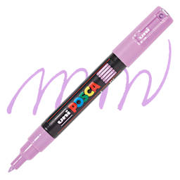 Posca Paint Marker - Lavender, X-Fine, Bullet Tip, 0.7 mm - swatch and marker