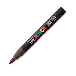 Posca Paint Marker - Dark Brown, Fine, Bullet Tip, 0.9 mm - 1.3 mm