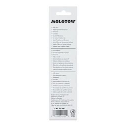 Molotow Liquid Chrome Marker - 3 mm, Calligraphy (back of package)