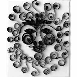 eye popping paper curls