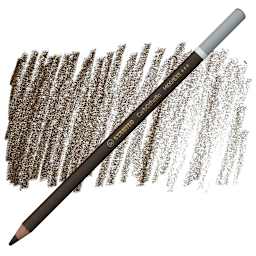 Stabilo CarbOthello Pastel Pencil - Bistre pencil and swatch