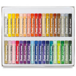 Pentel Oil Pastel Set - Assorted Colors, Set of 36, Inside Package