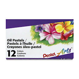 Pentel Oil Pastel Set - Assorted Colors, Set of 12, front cover