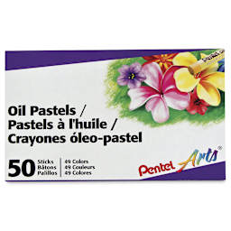 Pentel Oil Pastel Set - Assorted Colors, Set of 50, Front Cover