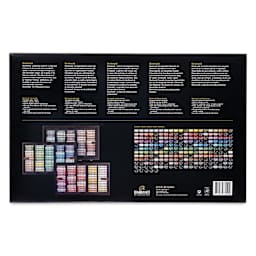 Rembrandt Soft Pastel Set - Set of 220, Assorted Colors, Wood Box, back of packaging