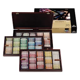 Rembrandt Soft Pastel Set - Set of 220, Assorted Colors, Wood Box, open box
