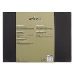 Rembrandt Soft Pastel - Set of 120, Half Sticks, back of the packaging
