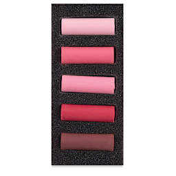 Rembrandt Soft Pastels Set of 5, Warm Reds, Half-Sticks. In package.