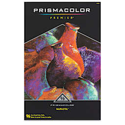 Prismacolor Premier NuPastel Color Sticks - Assorted Colors, Set of 96, front of the packaging