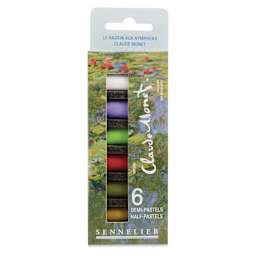 Sennelier Soft Pastels - Set of 6, Claude Monet, Half-Sticks, front of packaging