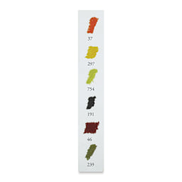 Sennelier Soft Pastels - Set of 6, Autumn Landscape, Half-Sticks (example of included colors)