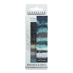 Sennelier Soft Pastels - Set of 6, Stormy Sky, Half-Sticks (front of package)