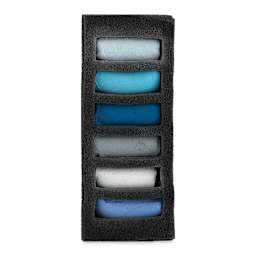 Sennelier Soft Pastels - Set of 6, Summer Sky, Half-Sticks (set contents)