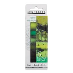 Sennelier Soft Pastels - Set of 6, Countryside In Spring, Half-Sticks (front of package)