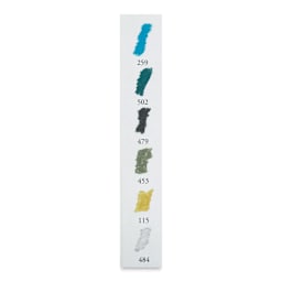 Sennelier Soft Pastels - Set of 6, Seaside, Half-Sticks (example of included colors)