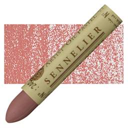 Sennelier Oil Pastel - Light English Red oil pastel and swatch