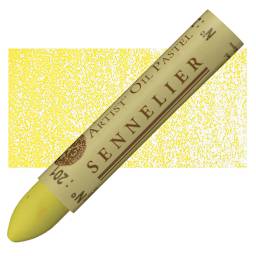 Sennelier Oil Pastel - Nickel Yellow oil pastel and swatch