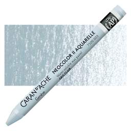 Caran d'Ache Neocolor II Aquarelle Artists' Pastel - Light Gray pastel and swatch