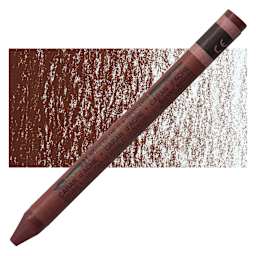 Caran d'Ache Neocolor II Aquarelle Artists' Pastel - Burnt Sienna pastel and swatch
