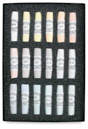 Unison Handmade Pastel Set - Light Colors, Set of 18, Full Stick (set contents)