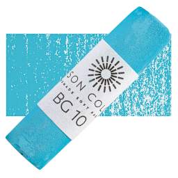 Unison Handmade Pastel - Blue Green 10 pastel and swatch