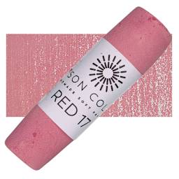 Unison Handmade Pastel - Red 17 pastel and swatch