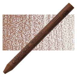 Caran d'Ache Neocolor I Wax Pastel - Brown pastel and swatch