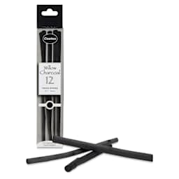 Coates Premium Artist's Willow Charcoal - Thick, Box of 12