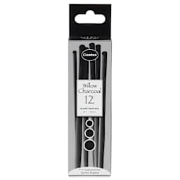 Coates Premium Artist's Willow Charcoal - Scene Painters, Assorted, Box of 12