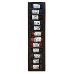 Dark, Set of 12 Pastels in Tray